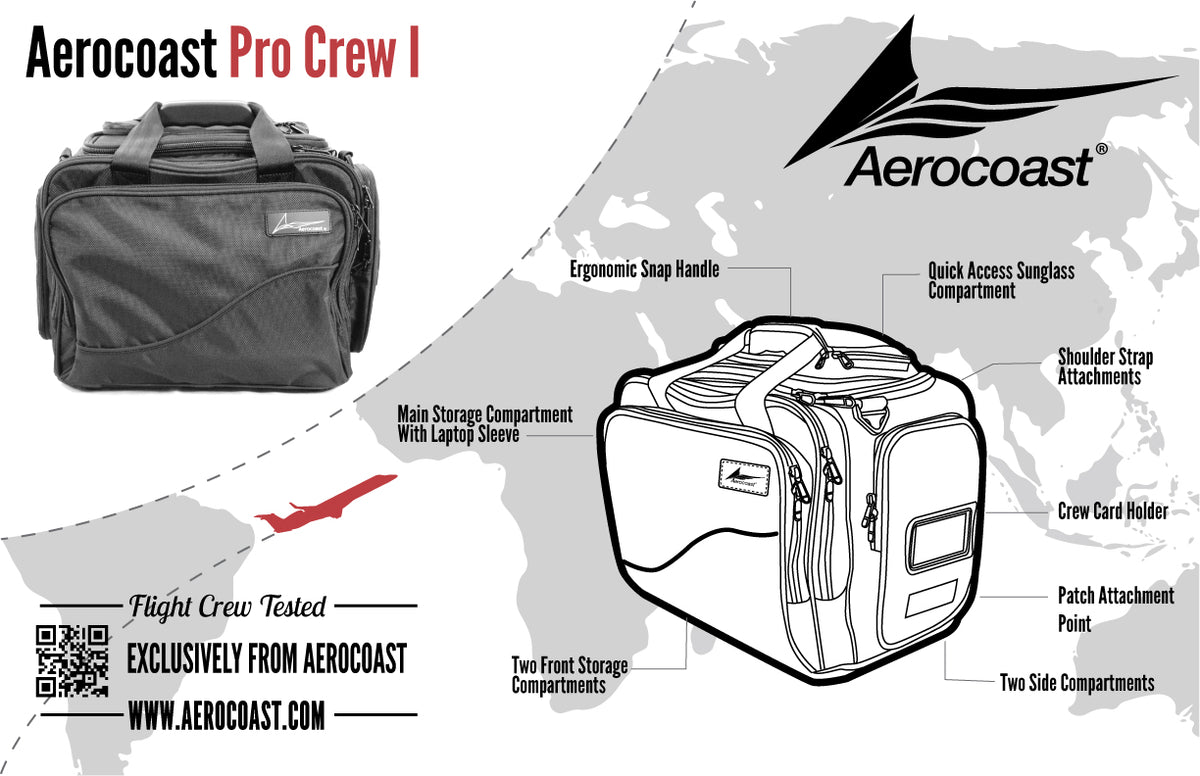 Aerocoast Notebook Accessories Flight Bag Crew Bag Pilot bag